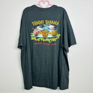 Tommy Bahama Charcoal Grey Shake No Evil Stir No Evil  No Evil T-Shirt Size 2XL